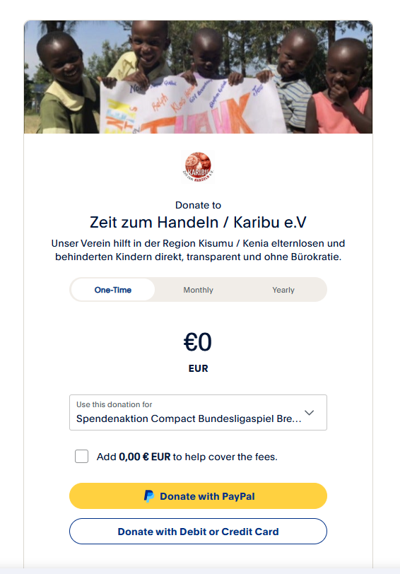Jetzt spenden